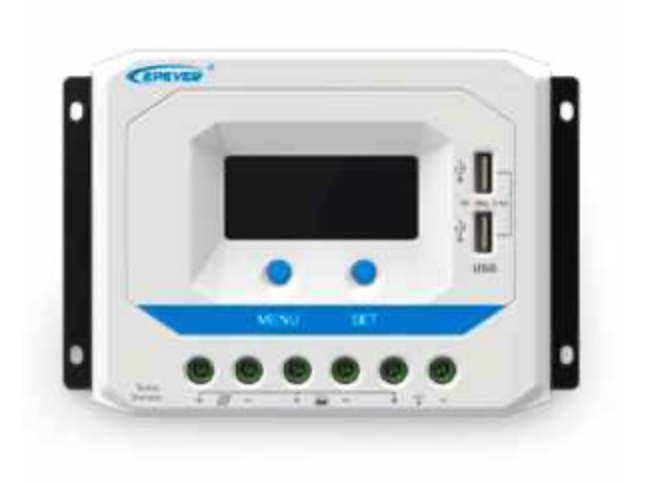 Controlador Solar EPEVER ViewStar VS3024AU – 30A 12/24V PWM / Pantalla LCD / Carga Inteligente de Baterías