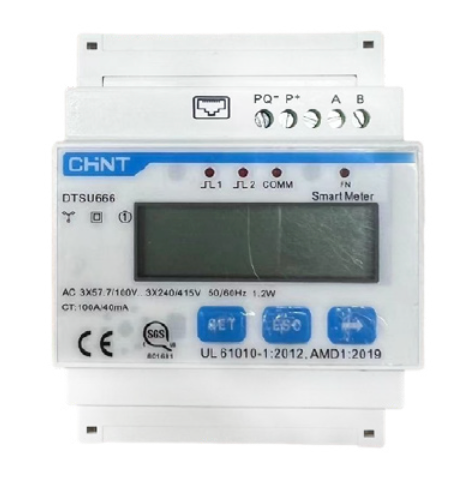 Medidor Inteligente HOY DTSU666 3CT 250A | Sensor de Energía Trifásico con CT externos