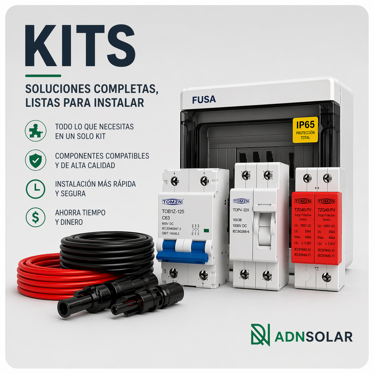 Kits para instalar paneles solares