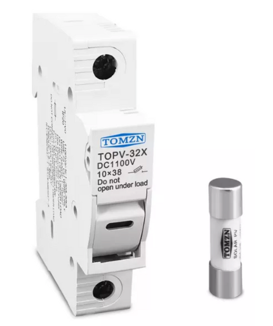 Porta Fusible Con Fusible Dc 1000v Fotovoltaico Solar