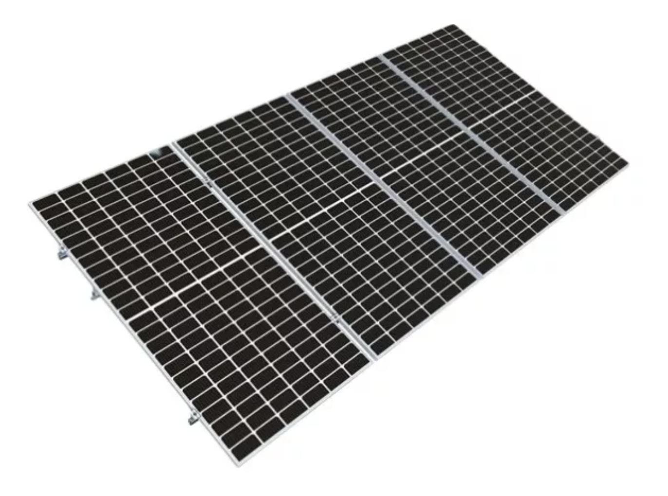Estructura Aluminio 4 Paneles De Ajustable Desde 15° A 30°