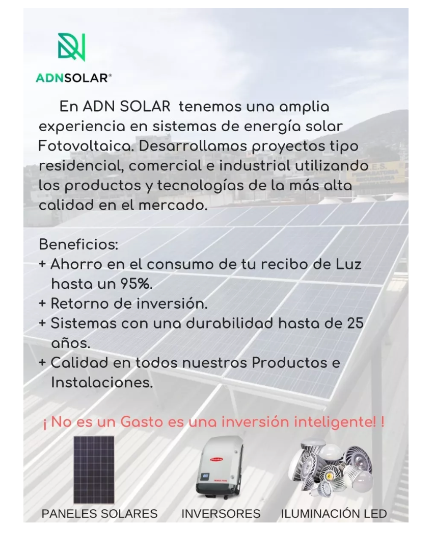 Kit 4 Paneles Solares - 600kwh Bimestrales 120v Monofasico