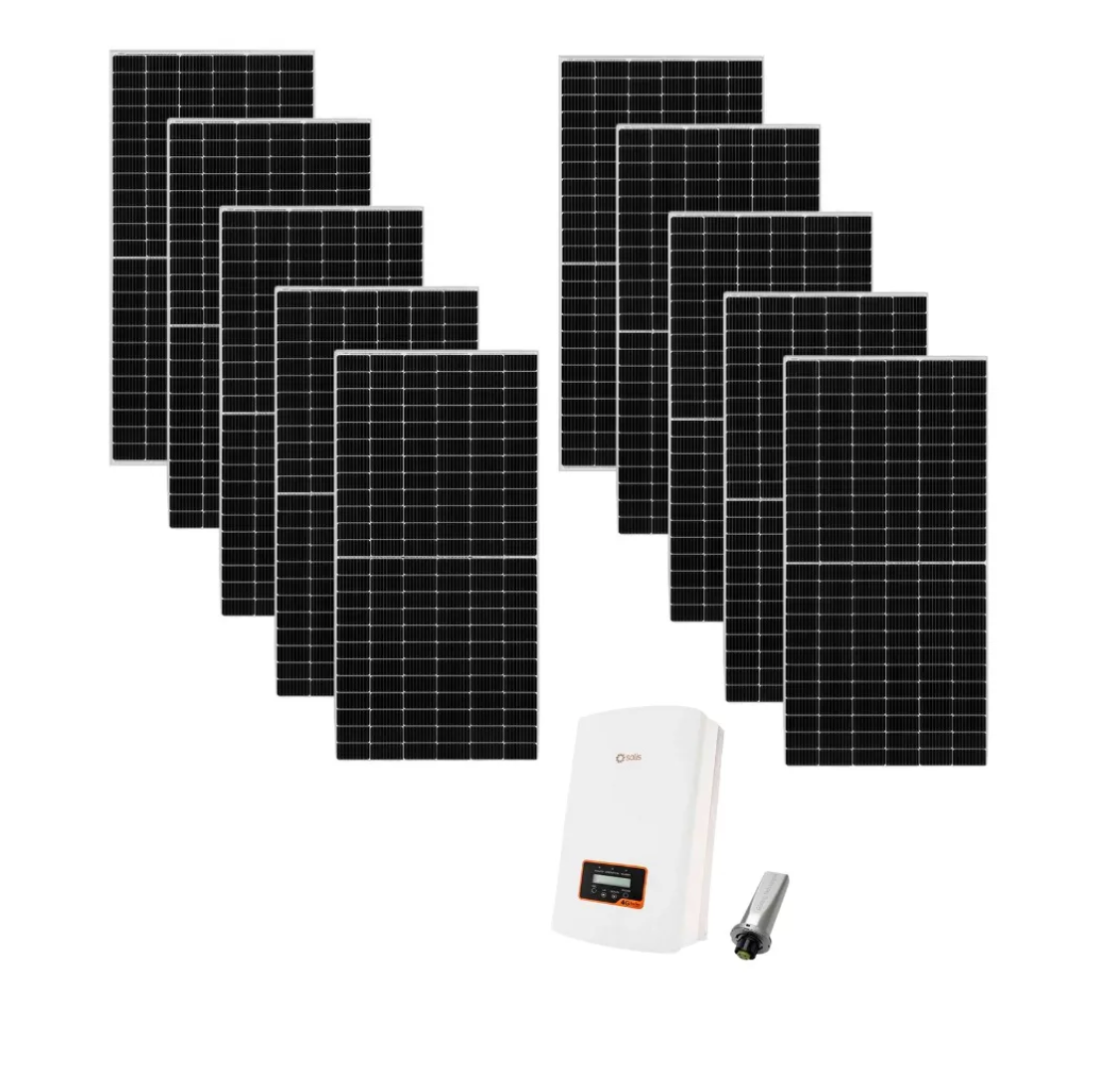 Kit 10 Paneles Solares + Inversor Solis Ahorra 1,200kwh