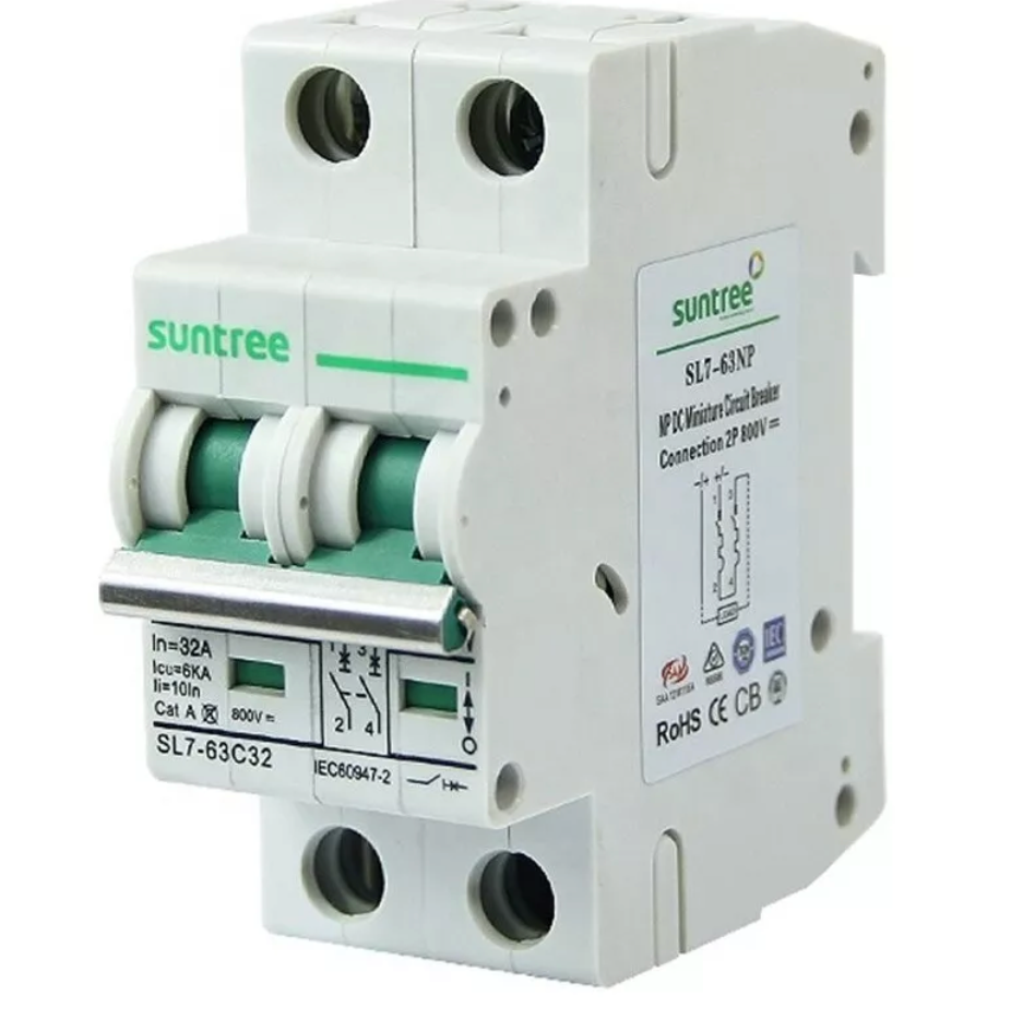 Interruptor Termomagnético Corriente Directa 550v 20a Solar