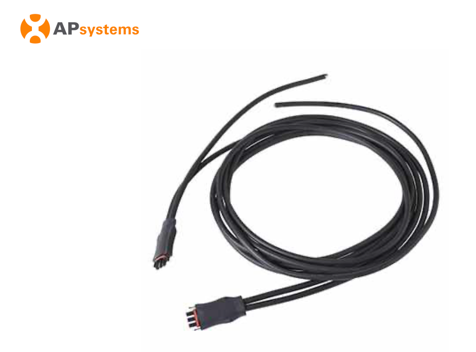 Cable Bus 5-Conductores 10 AWG para Sistema Solar QT2 — Conectores Rápidos, IP67