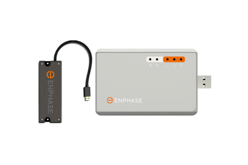 Conexión móvil de Enphase. Módem celular LTE CAT M1 con plan de datos de 5 años de AT&T SIM para EE. UU., Puerto Rico, Islas Vírgenes de EE. UU., Canadá y México. Para sistemas de hasta 60 microinversores