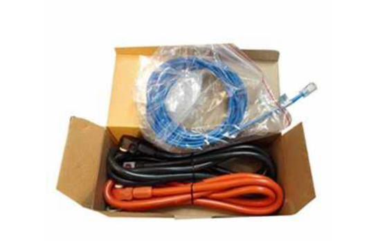 Kit de cables de conexión para baterías e inversores solares: 1 cable positivo 2m, 1 cable negativo 2m y 1 cable CAN 3.5m.