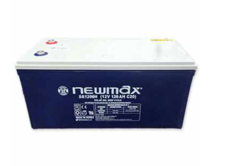 Batería Solar Gel Newmax SG1200H 12V 120Ah – Ciclo Profundo