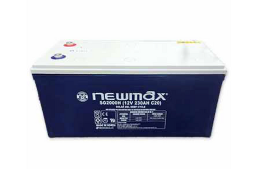 Batería Solar Gel Newmax SG2000H 12V 200Ah – Ciclo Profundo