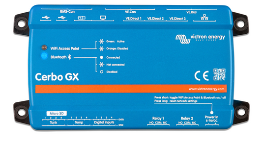 Centro de Comunicación Victron Cerbo GX MK2 – Monitoreo Avanzado para Sistemas Solares / Compatible con VictronConnect y VRM