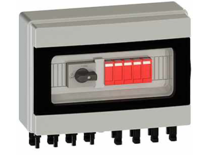 Caja Combinadora Merz CCM-2-4-4-20/1005TLS-MC4 | 2 MPPT • 4 Cadenas • 20A • 1005 VDC • Supresor • MC4