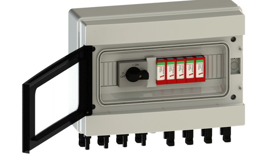 Caja Combinadora Solar CCM-3-3-20/1000TLS | 3 cadenas • 20 A • 1000 VDC • Supresor