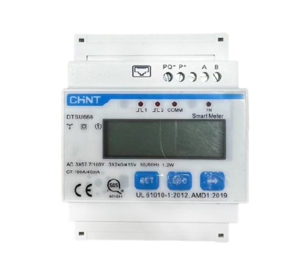 Medidor Inteligente HOY DTSU666 2CT 250A | Registro de Energía para Sistemas FV