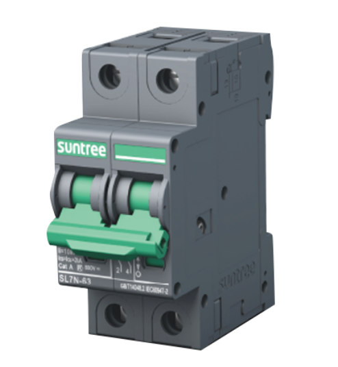 Interruptor Seccionador DC MERZ INT-SUT-2P-20A-Black | 2 Polos 1000 V DC 20 A para Sistemas Solares Residenciales