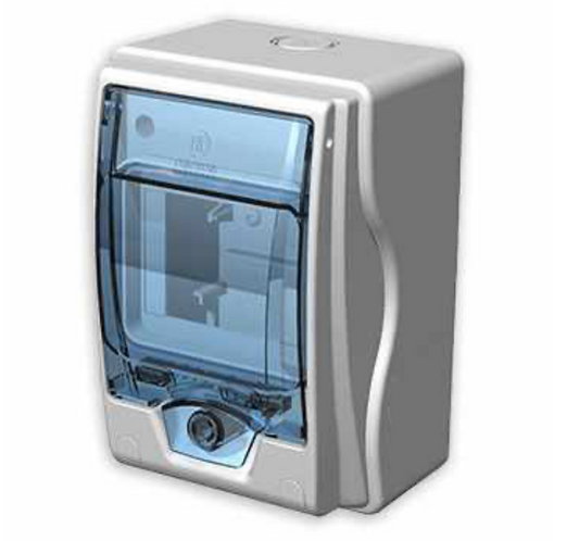 Caja Estanca de Protección IP65 OMN-CAJA-IP65-4 | Envolvente 4 Módulos para Breakers y Protecciones Solares DC