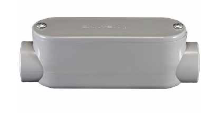 Conduleta de PVC Tipo C 1″ CNTX-C-SCH40-1 | Canalización PVC Cédula 40 para Sistemas Fotovoltaicos