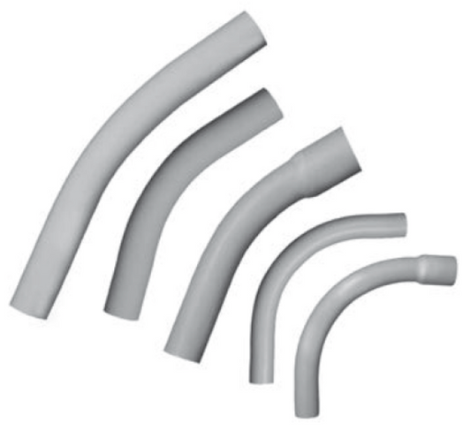 Curva Conduit PVC 90° 1″ CNTX-CD-S40-1-BE90 | Cédula 40 para Canalización Eléctrica y Fotovoltaica